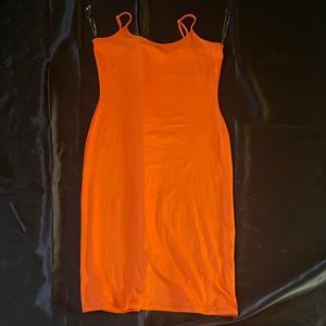 Orange Strap Dress Size XL